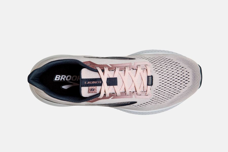 Launch 8 Road Brooks Running Shoes NZ Womens - Pink/Black - JAEFDK-953